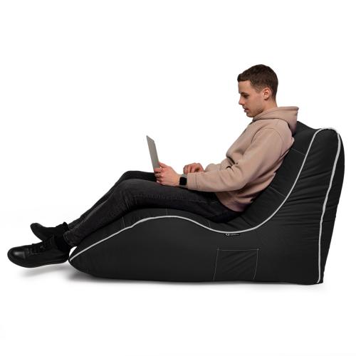 Крісло Мішок Лежак Оксфорд 80х125 Студія Комфорту Чорний Крісло Мішок Лежак Оксфорд 80х125 Студія Комфорту Чорний