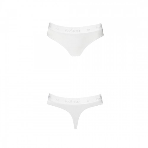 Трусики-бразиліана з бавовни Passion PS005 PANTIES white, size M в інтернет супермаркеті PbayMarket!