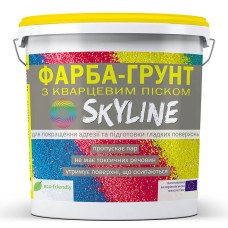 Фарба-грунт Skyline акрилова з кварцовим піском Білий 4,2 кг