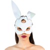 Шкіряна маска Зайчика Art of Sex - Bunny mask, колір Білий в інтернет супермаркеті PbayMarket!