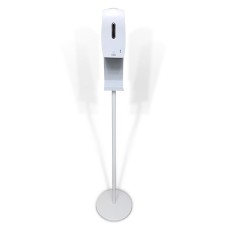 Дозатор сенсорний для антисептика Svavo PL151049S білий на металевій стійці (PL151049S-P)