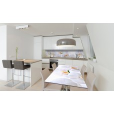 Наклейка вінілова на стіл Zatarga «Ніжні білі Орхідеї» 600х1200 мм Z180544st