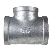 Трійник редукційний чавунний оцинкований В.С BBB 1 1/2” х 1 1/4”