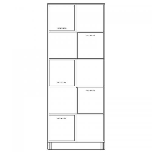 Шафа-Пенал Тиса Мебель ШС-814 Дуб сонома 205x35x80 см Шафа-Пенал Тиса Мебель ШС-814 Дуб сонома 205x35x80 см