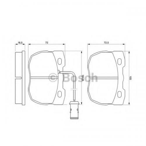 Колодки гальмові Bosch дискові передні Land Rover Discovery 2.0i16V, 2.5TDi,3.5 -98 0986424287 в інтернет супермаркеті PbayMarket!