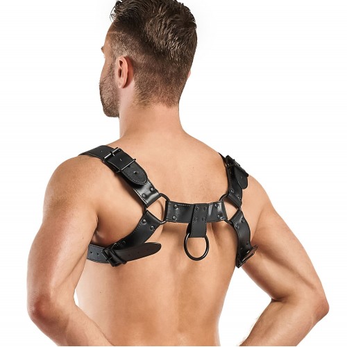 Портупея Bedroom Fantasies Bruno Chest Bulldog Harness - Black в інтернет супермаркеті PbayMarket!