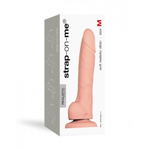 Реалістичний фалоімітатор Strap-On-Me SOFT REALISTIC DILDO Vanilla - Size M в інтернет супермаркеті PbayMarket!