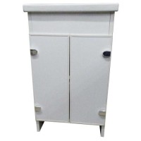 Тумба Mikola-M Eco Green light White з квадратним умивальником 50 см Тумба Mikola-M Eco Green light White з квадратним умивальником 50 см