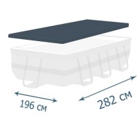 Захисний тент - чохол Bestway 58442, ▭ 282 х 196 см для каркасного басейну