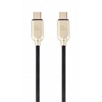 Кабель Cablexpert (CC-USB2PD60-CMCM-1M) USB Type-C-USB Type-C, 1м, чорний/золотистий