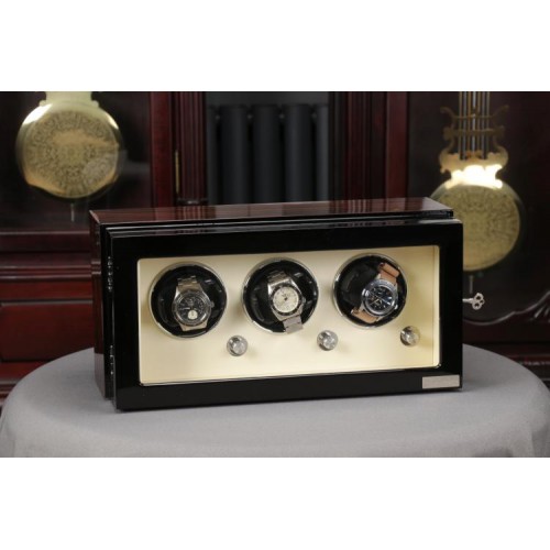 Скринька Salvadore для підзаводу 3 годинників HD130WH 190х370х185 мм Різнокольоровий Скринька Salvadore для підзаводу 3 годинників HD130WH 190х370х185 мм Різнокольоровий