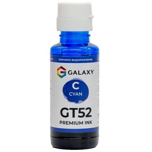 Чорнила Galaxy GT52 HP Cyan 100 мл (10507) Чорнила Galaxy GT52 HP Cyan 100 мл (10507)