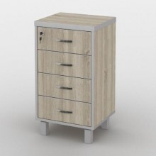 Тумба офісна Тиса Мебель ТМ-123 1 Сонома 76x35x40 см