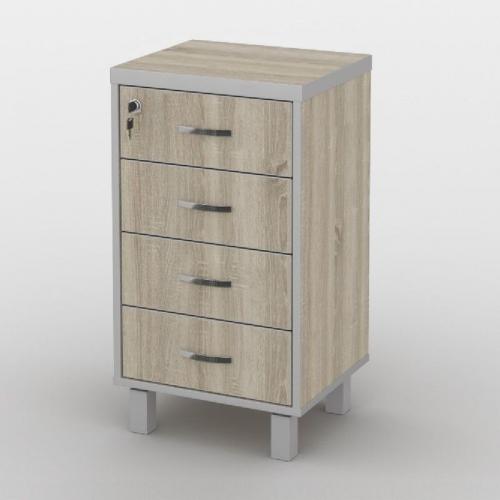 Тумба офісна Тиса Мебель ТМ-123 1 Сонома 76x35x40 см
