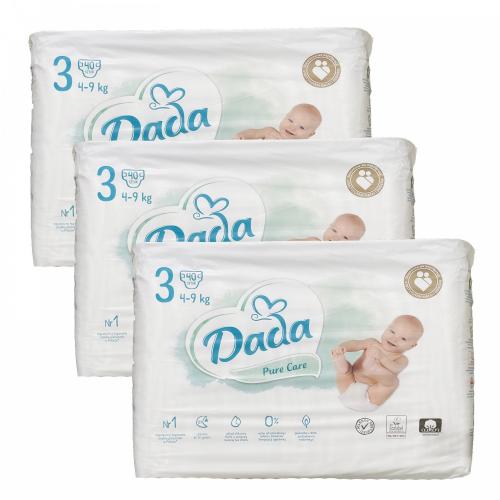 Підгузники Dada Pure Care 3 (4-9 кг) 120 шт в інтернет супермаркеті PbayMarket!