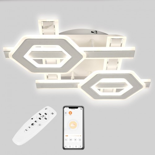 Стельова LED люстра Sunlight 6077/500 Білий