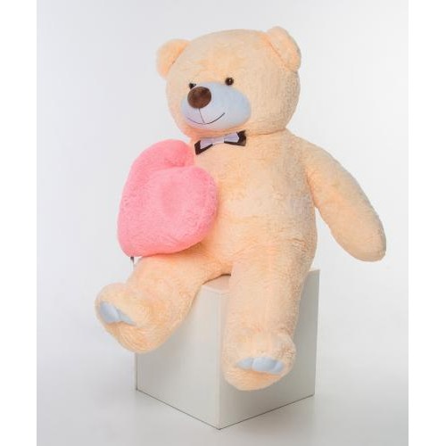 Плюшевий ведмедик з серцем Mister Medved Гаррі 200 см Бежевий (038) Плюшевий ведмедик з серцем Mister Medved Гаррі 200 см Бежевий (038)