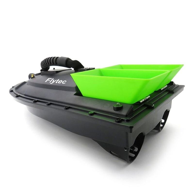 Кораблик для підгодовування риби Flytec HQ2011 на радіоуправлінні, зелена годівниця