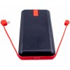 Зарядна батарея Sword SW-20PO3 20000mAh Micro USB Lightning Type-C Чорно-червоний (2567462087)
