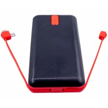 Зарядна батарея Sword SW-20PO3 20000mAh Micro USB Lightning Type-C Чорно-червоний (2567462087)