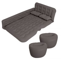 Надувний автомобільний матрац Lesko F1 135x80x40 см Gray (7679-75683)