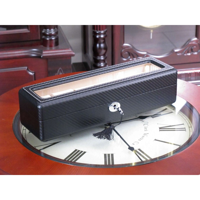 Шкатулка для зберігання годинників Salvadore 6W-KC Чорний
