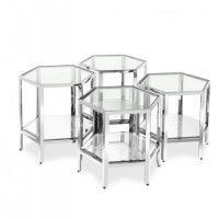 Кавовий журнальний столик у стилі Loft NS-571 480x450x390 мм Черный