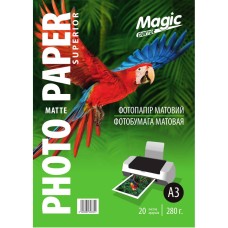 Фотопапір Magic Superior A3 280 г/м2 матовий Білий 20 шт