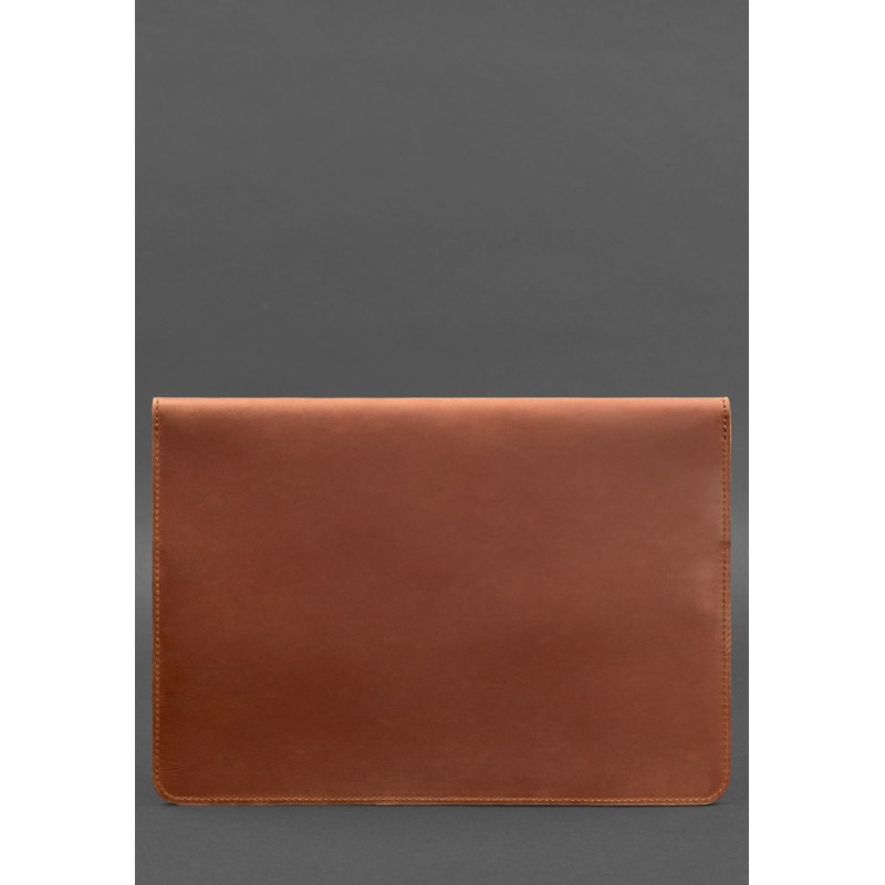 Шкіряний чохол-конверт на магнітах для ноутбука Універсальний Світло-коричневий Crazy Horse BlankNote