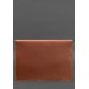 Шкіряний чохол-конверт на магнітах для ноутбука Універсальний Світло-коричневий Crazy Horse BlankNote