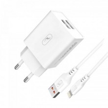 Зарядний пристрій Sky Dolphin SC30L 2USB 2.1A White MZP-000112 Зарядний пристрій Sky Dolphin SC30L 2USB 2.1A White MZP-000112