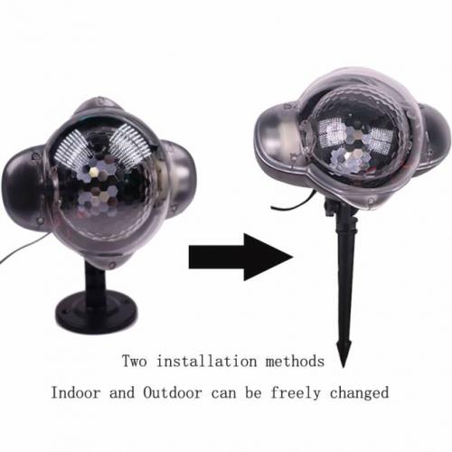 Світлодіодний лазерний проектор вуличний Christmas Snowfall Projector WL-808