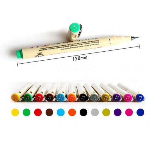 Набір ручок-пензликів Superior (BrushPen) 12 кольорів в інтернет супермаркеті PbayMarket!