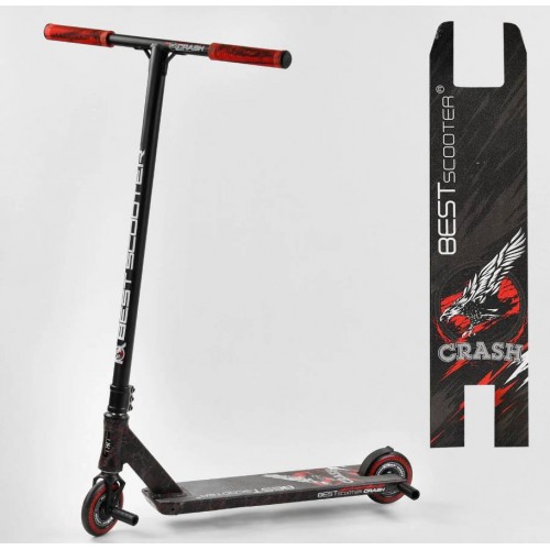 Самокат трюковий Best Scooter Crash HIC-система Пегі алюмінієвий диск та дека Black/Red (102311) Самокат трюковий Best Scooter Crash HIC-система Пегі алюмінієвий диск та дека Black/Red (102311)