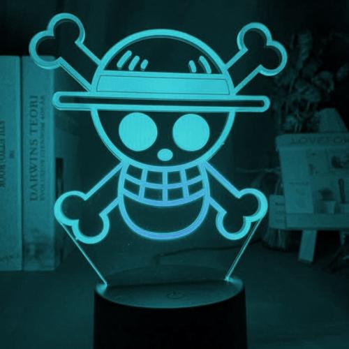 Настільний світильник-нічник Череп Skull Ван Піс One Piece 16 кольорів USB (21011) Bioworld Настільний світильник-нічник Череп Skull Ван Піс One Piece 16 кольорів USB (21011) Bioworld