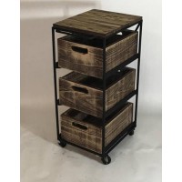 Комод Loft NS-245 1230x400x500 мм Чорний