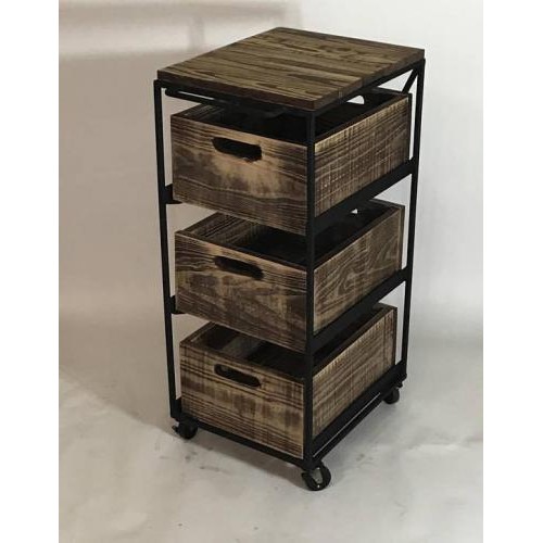 Комод у стилі Loft NS-245 1230x400x500 мм Черный в інтернет супермаркеті PbayMarket!