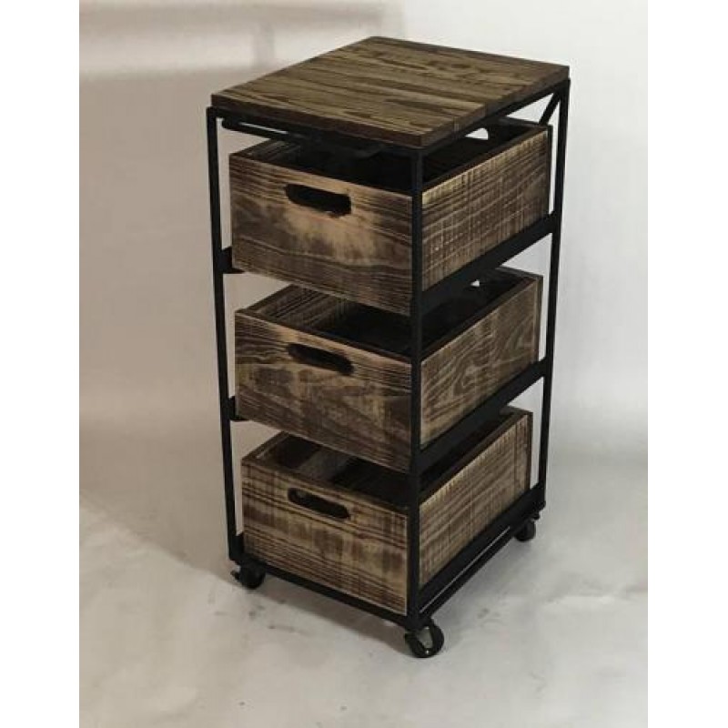 Комод Loft NS-245 1230x400x500 мм Чорний