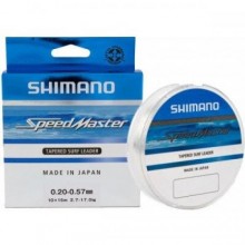 Шоклідер Shimano Speedmaster Tapered Surf Leader Clear 10X15m 0.33-0.57mm 7.2-17.0kg (1013-2266.46.60)