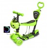 Самокат багатофункціональний Scale Sports Сонечко 60 кг 5 in 1 Green