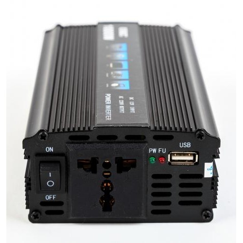 Перетворювач струму автомобільний UKC SSk1000W USB DC/AC Чорний CPK 1973