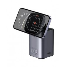 Зарядна станція Ugreen CD342 100W 2-in-1 GaN Charging Station EU Space Gray