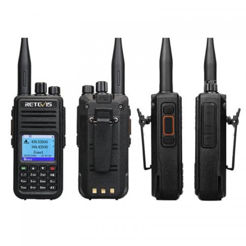 Цифрова рація з шифруванням 2-х діапазонна з аналоговим режимом Retevis RT3S DMR 5 Ватт (100891)