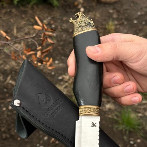 Мисливський подарунковий ніж ручної роботи Gorillas BBQ сталь 50х14мф KN101 (5217) Мисливський подарунковий ніж ручної роботи Gorillas BBQ сталь 50х14мф KN101 (5217)