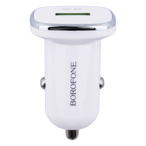 Автомобільний зарядний пристрій Borofone BZ12A QC 3.0 Type C Білий Автомобільний зарядний пристрій Borofone BZ12A QC 3.0 Type C Білий