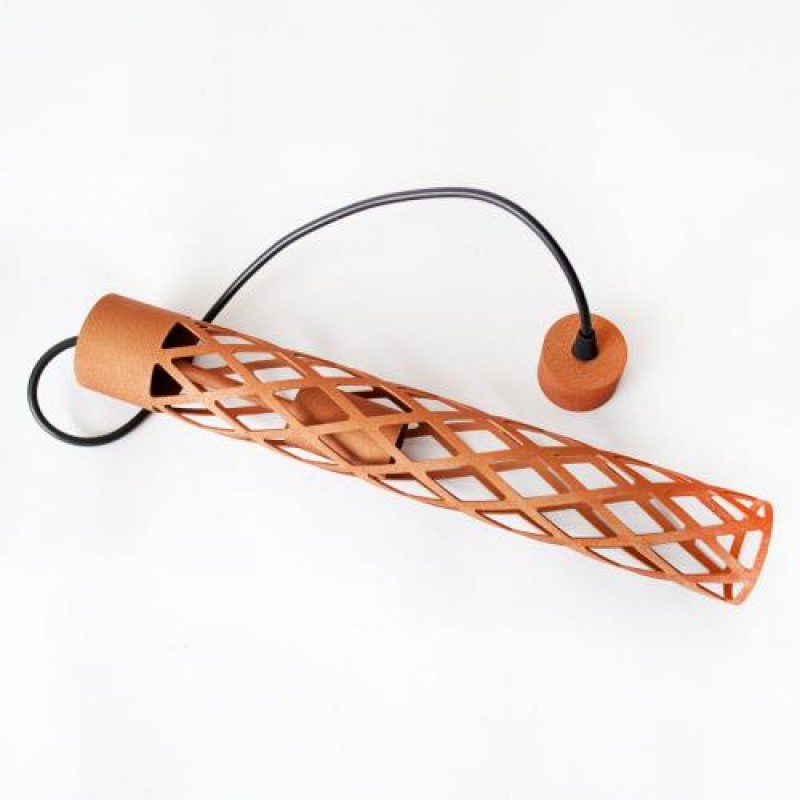 Світильник підвісний MSK Electric Flow у стилі лофт під лампу Е27 коричневий MR 6041 BR