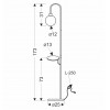 Торшер Candellux VANITY 25х173 см Бежевий/Чорний (51-00057)