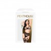 Комплект Penthouse Smoking Gun XL Black, топ-бюстьє, колготки з доступом, імітація пояса для панчіх в інтернет супермаркеті PbayMarket!