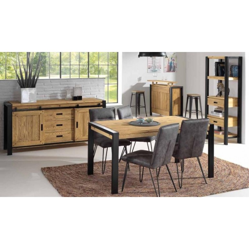 Комод Loft NS-243 830x1200x450 мм Чорний