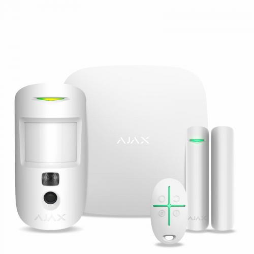 Комплект охоронної сигналізації Ajax StarterKit Cam White Комплект охоронної сигналізації Ajax StarterKit Cam White